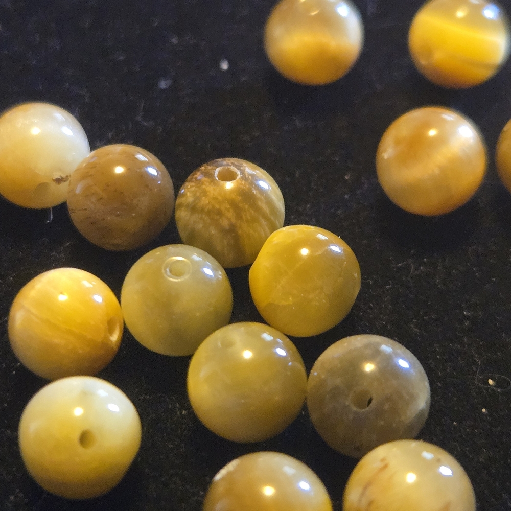 GOLDEN TIGERS EYE GEMSTONE BEADS